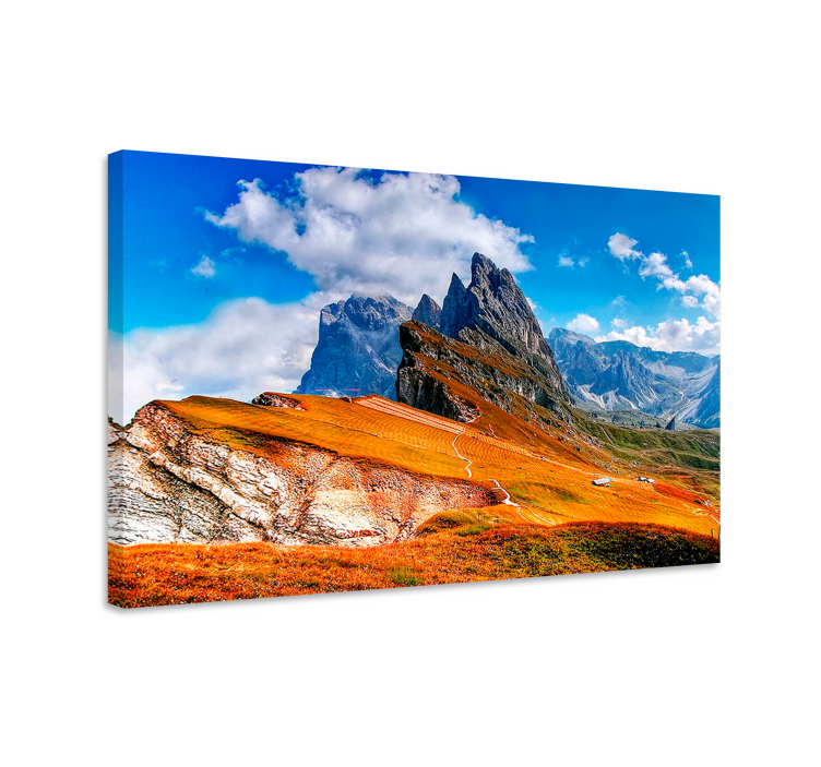 Landscape canvas of majestic mountain range - TenStickers