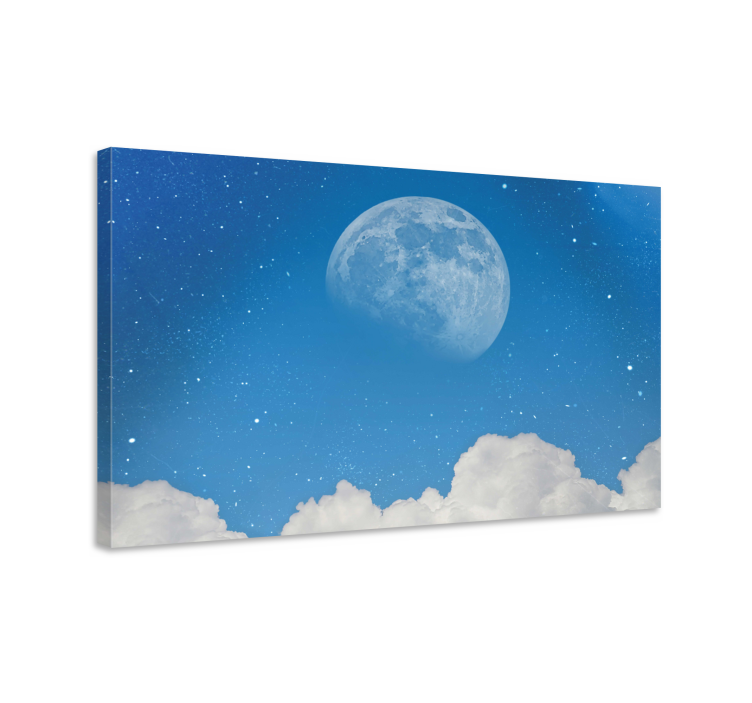 Moon In Sky landscape canvas - TenStickers