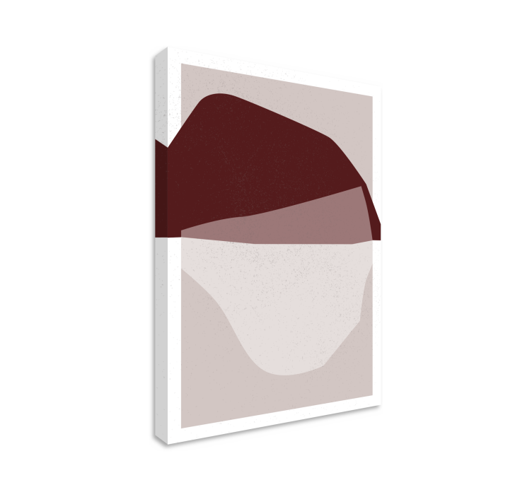 Modern canvas art abstract shapes blend - TenStickers