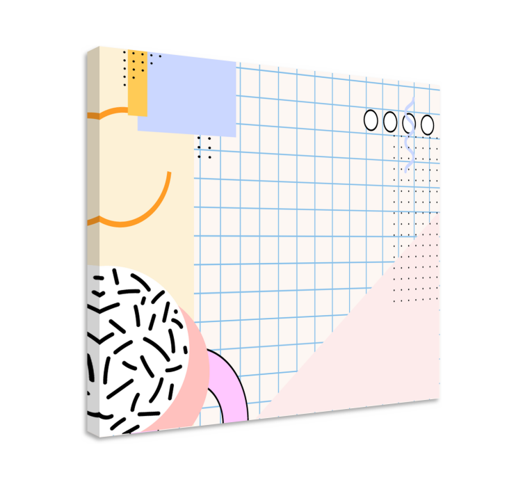 Modern canvas art inspired by forms and designs - TenStickers