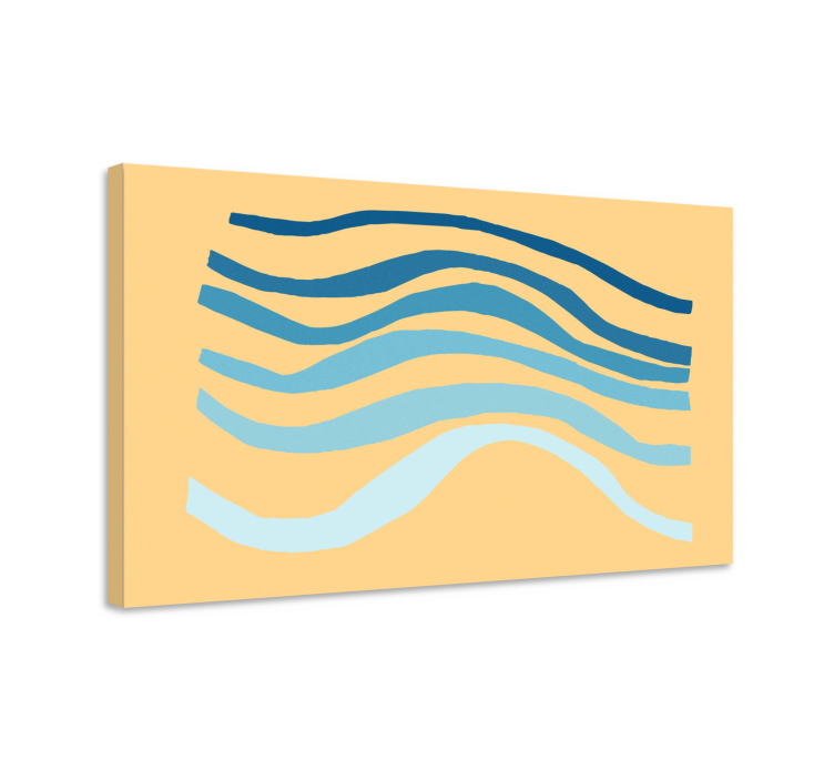 Modern canvas art fluid wave designs - TenStickers