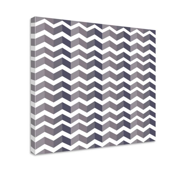 Geometric canvas chevron style design - TenStickers