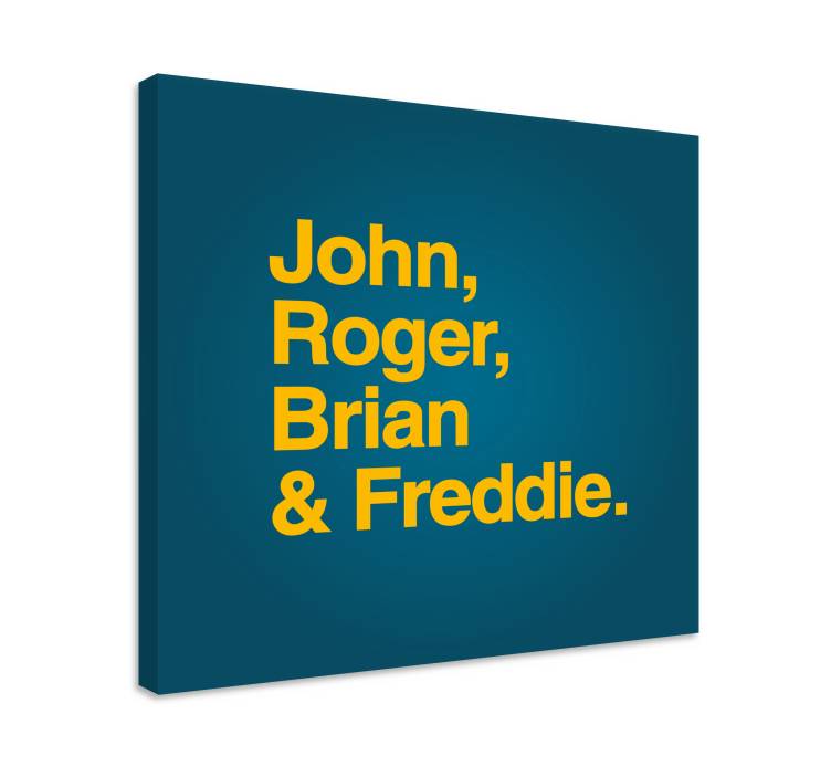 John, Roger, Brian and Freddie Music canvas - TenStickers