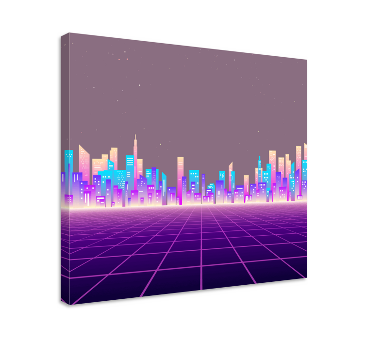 Cityscape wall art sophisticated urban landscape - TenStickers