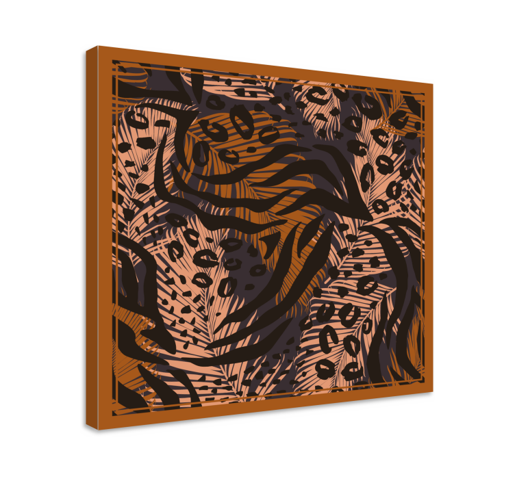 Animal canvas wall art stylized leopard designs - TenStickers