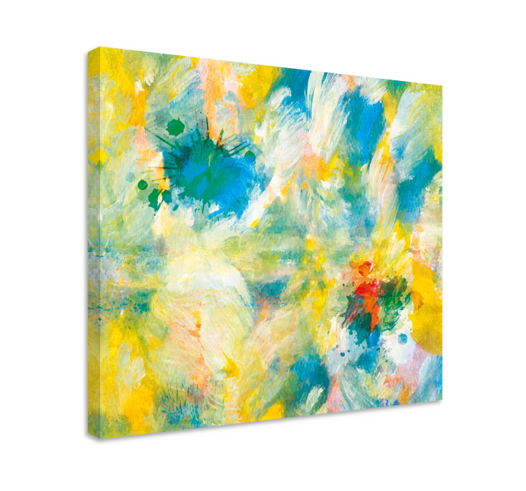 Abstract wall art 1 in bright color burst - TenStickers