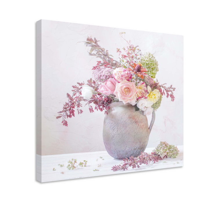 Flowers canvas botanical composition elegance - TenStickers