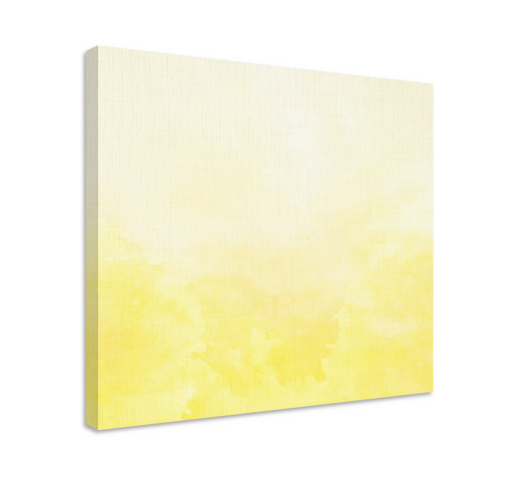 Flowers canvas in gentle yellow shade - TenStickers