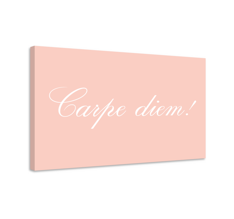 Carpe diem delicate letters motivational canvas - TenStickers