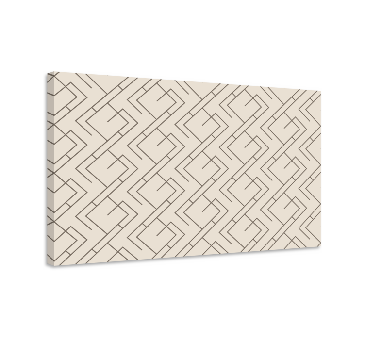 Geometric canvas stylish linear design - TenStickers