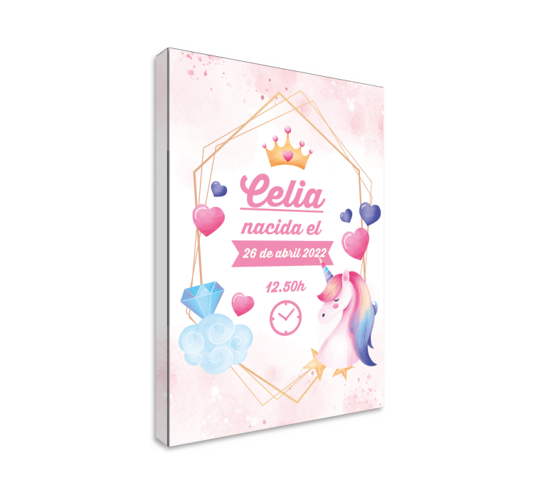Celia's Magical Moment unicorn pictures framed - TenStickers
