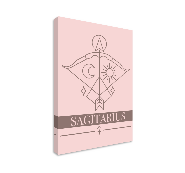 Quote canvas for sagittarius celestial symbol - TenStickers