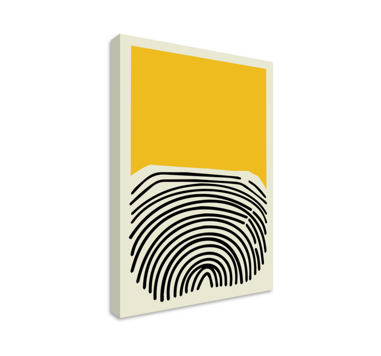 Yellow Design abstract wall art  1 - TenStickers