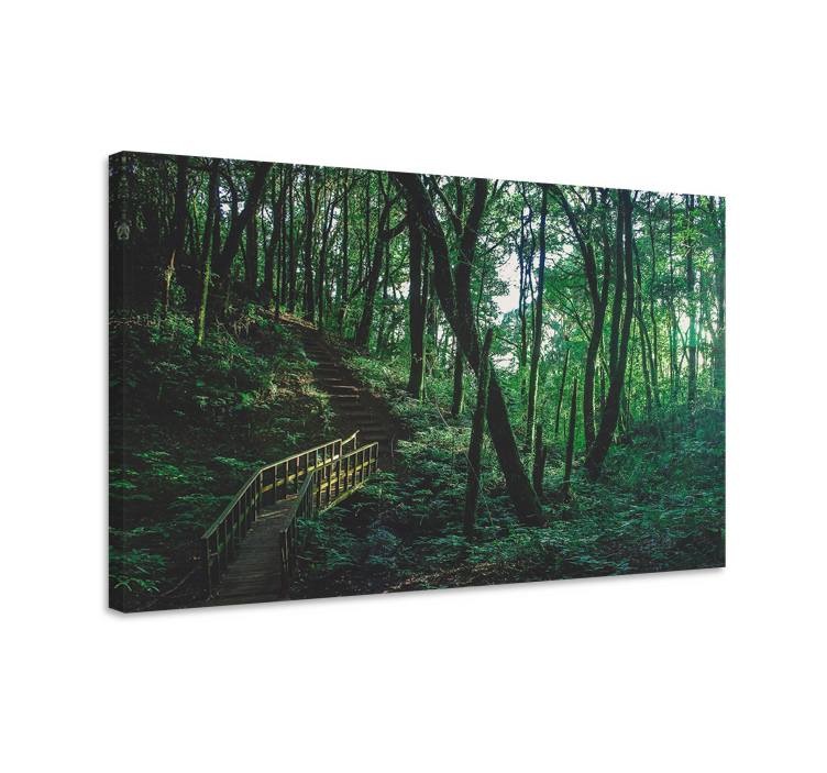 Landscape canvas woodland path - TenStickers