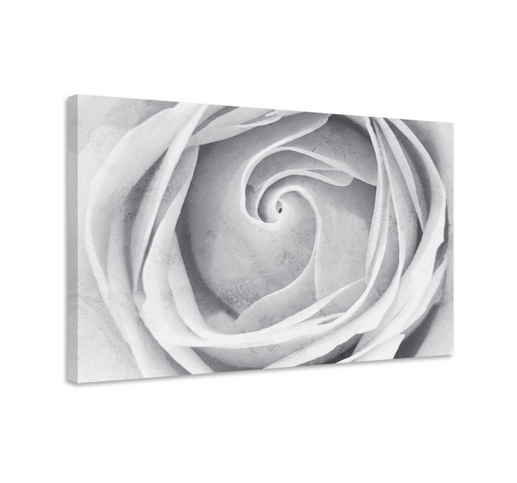 Flowers canvas elegant rose spiral art print - TenStickers