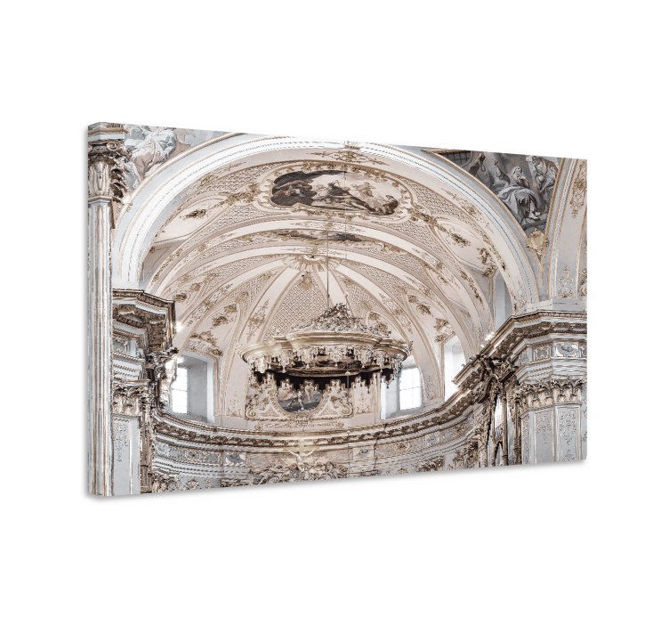 Canvas art of church interior details - TenStickers
