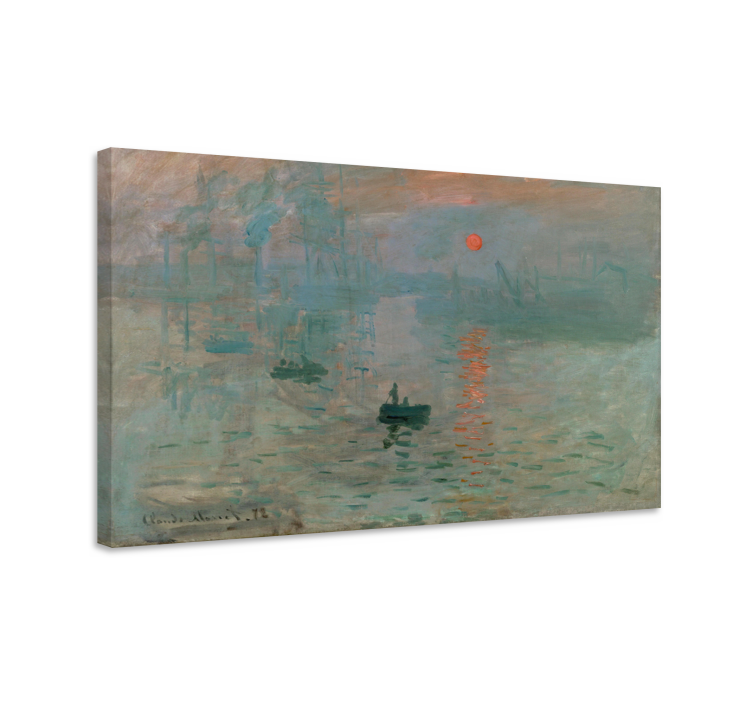 Monet's Impression Sunrise canvas art - TenStickers
