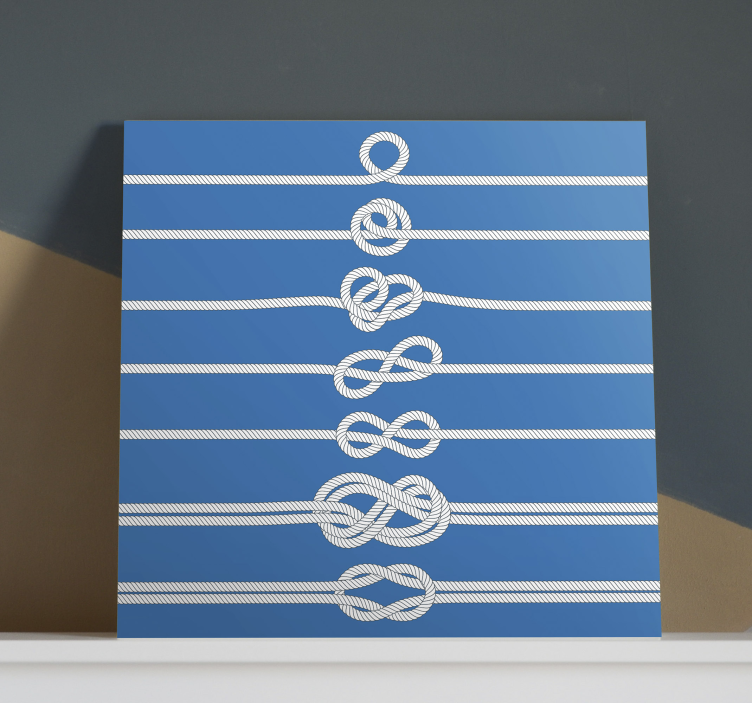 Sailor Knot Tutorial Nautical canvas print - TenStickers