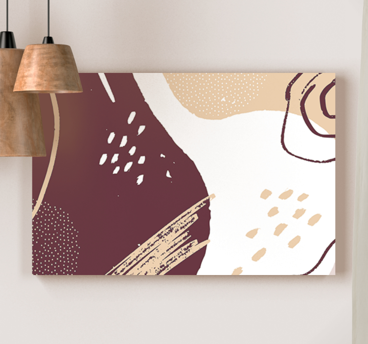Abstract Shapes Composition modern canvas art - TenStickers