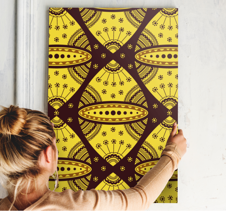 Abstract wall art 1 geometric design - TenStickers