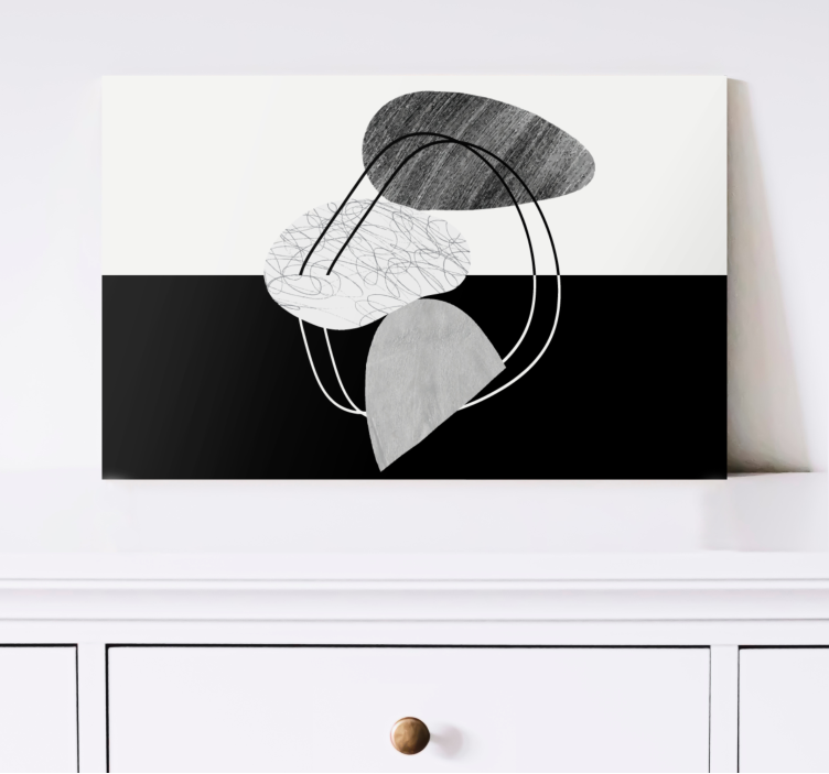 Abstract wall art 1 geometric shapes fusion - TenStickers