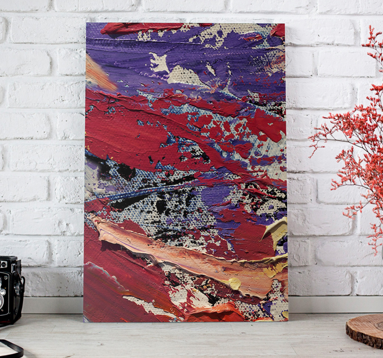 Abstract wall art 1 vibrant color stream - TenStickers