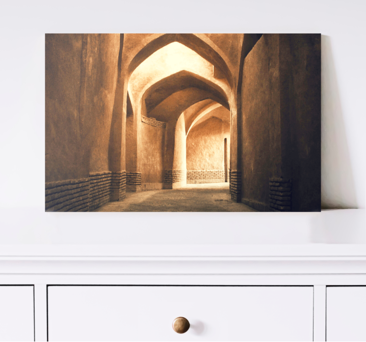 ARCHITECTURAL FOCUS oriental canvas wall art - TenStickers