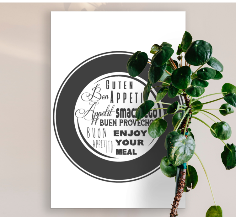 Bon Appetit motivational canvas - TenStickers