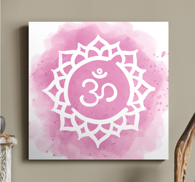 Buddha wall art om mandala artwork - TenStickers