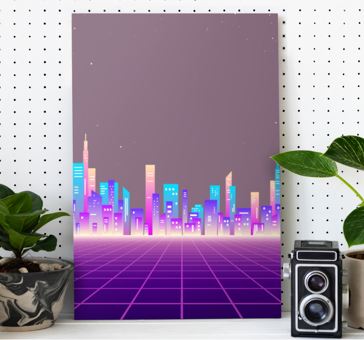 Cityscape wall art sophisticated urban landscape - TenStickers