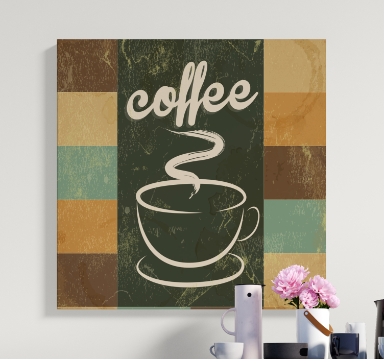 Coffee Bar canvas art print - TenStickers