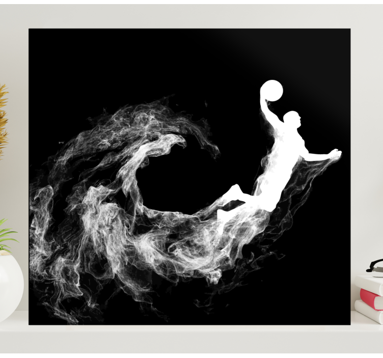 Cool basketball silhouette teen canvas prints - TenStickers