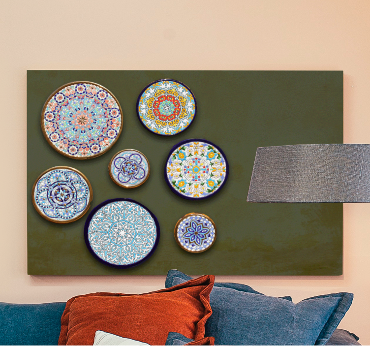 Plate Assembly Ornamental canvas print - TenStickers