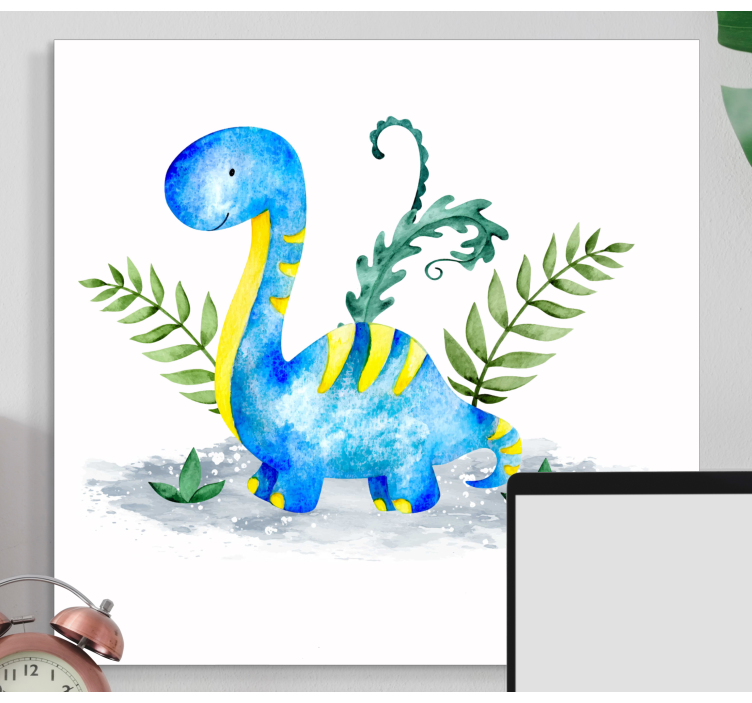 Dinosaur long neck dinosaur canvas prints - TenStickers