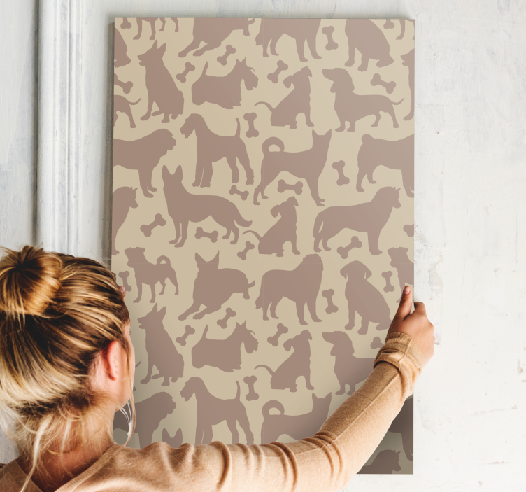 Dog wall art playful canine designs - TenStickers