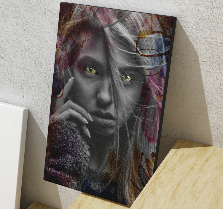 Enigmatic Female Portrait people canvas - TenStickers
