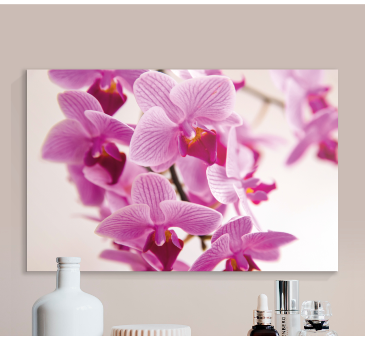 Flowers canvas delicate orchid blooms - TenStickers