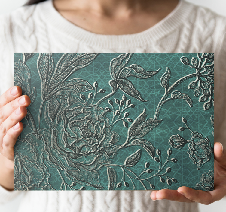 Flowers canvas elegant botanical arrangement - TenStickers