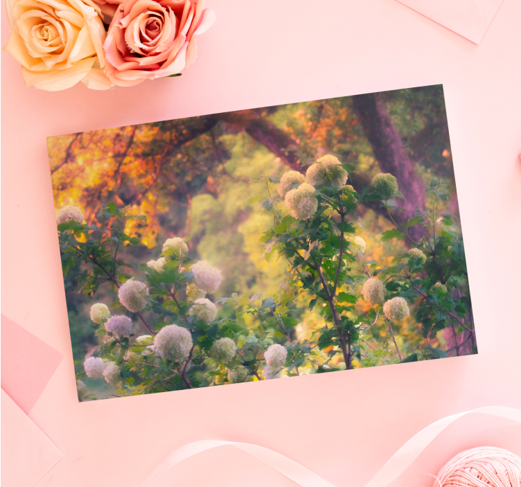 Flowers canvas floral meadow blossoms - TenStickers