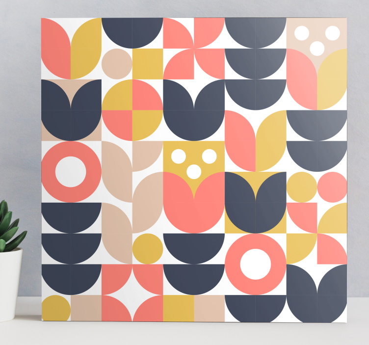 Geometric Nordic art print - TenStickers