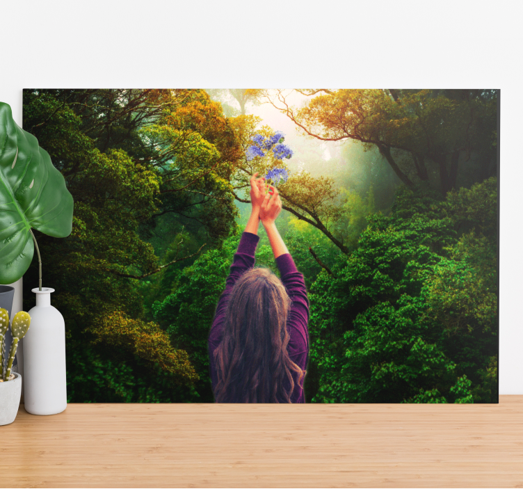Graceful Nature Embrace landscape canvas - TenStickers