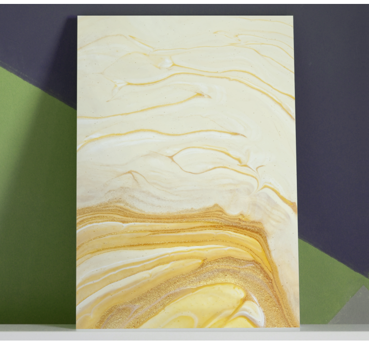 Gradient waves modern canvas wall art - TenStickers