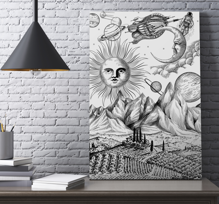 Great universe collage canvas art prints - TenStickers