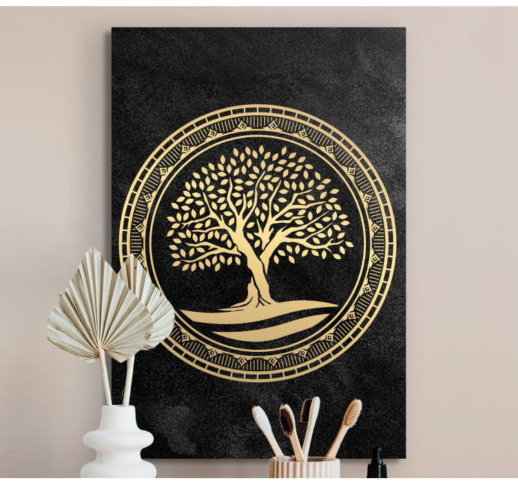 Luxury oak Tree wall art canvas - TenStickers