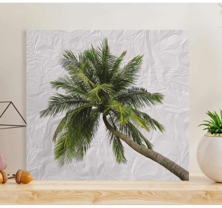 Modern palm tree design bedroom wall prints - TenStickers
