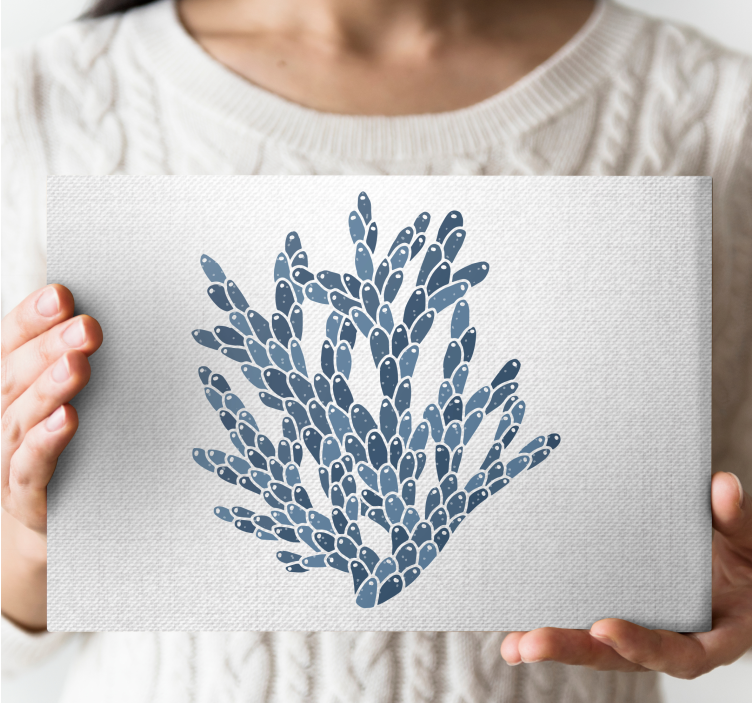 Nautical canvas art sea plant design - TenStickers