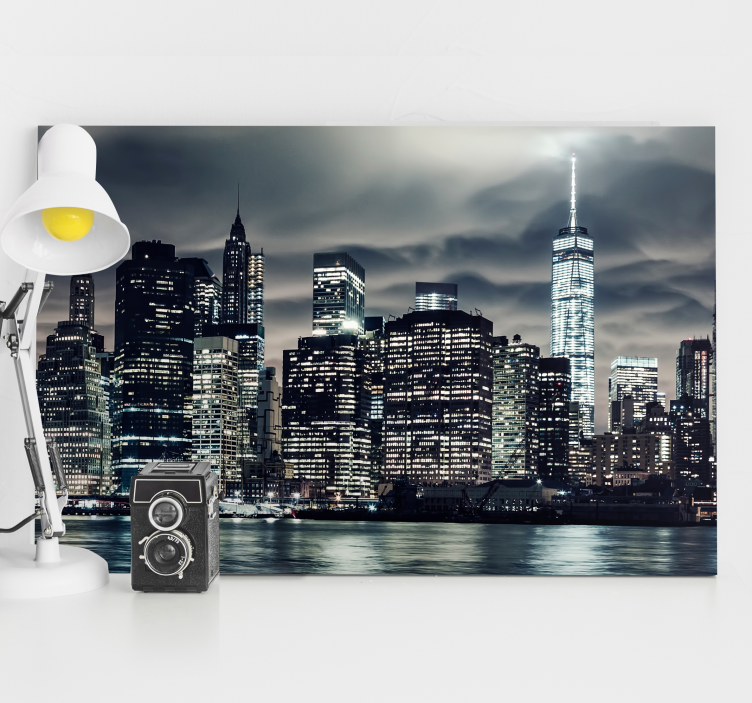 New York Skyline cityscape wall art - TenStickers