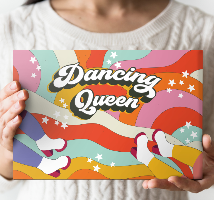 Nordic wall art dancing feet movement - TenStickers