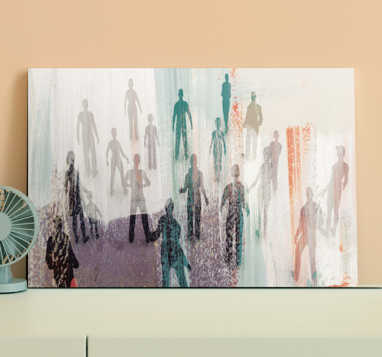 People canvas abstract human figures - TenStickers
