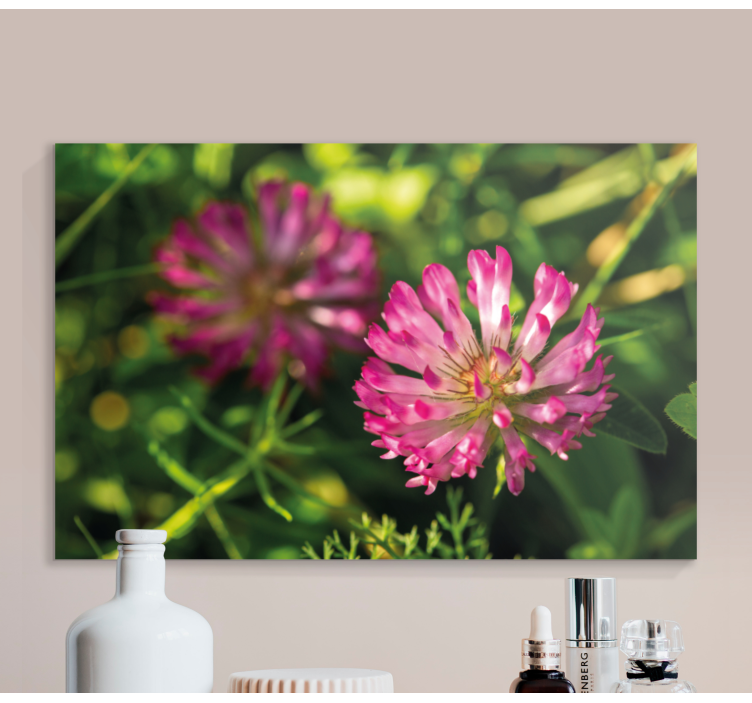 Pink Clove German flower flower canvas - TenStickers